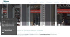 Desktop Screenshot of die-klinke.de